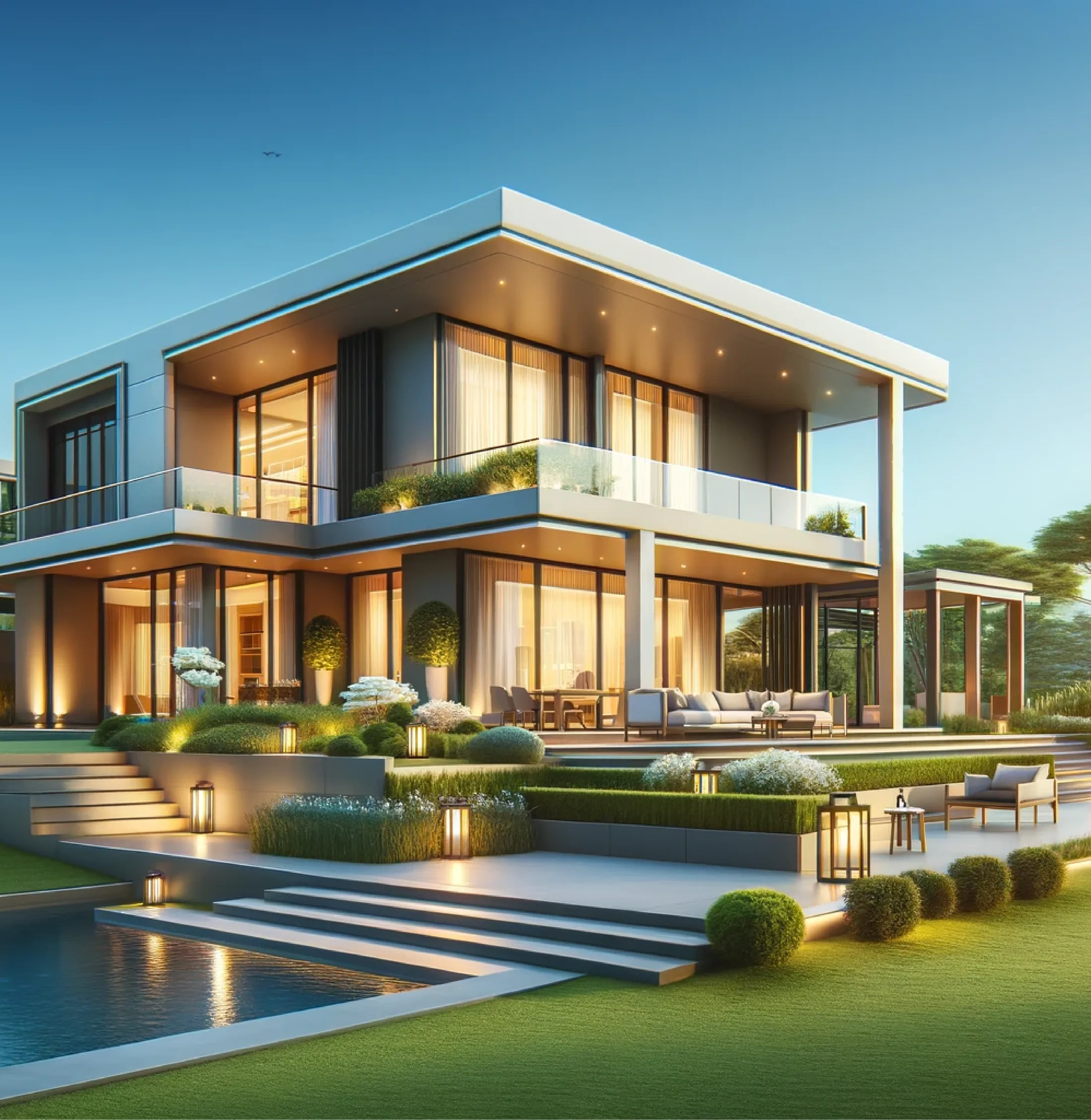 villa de lujo rendering